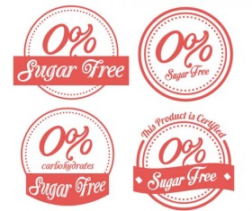 Vector sugar labels design material 02