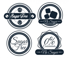 Vector sugar labels design material 03