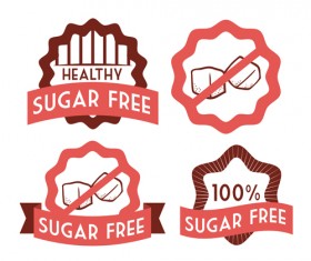 Vector sugar labels design material 05