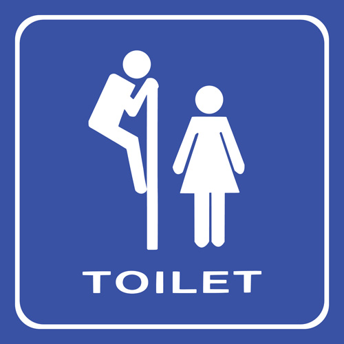 Vector toilet sign man and woman design 06