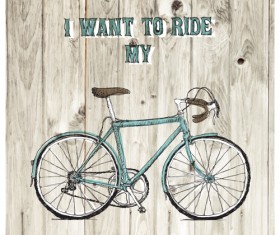 Vintage bicycle poster vectors 02