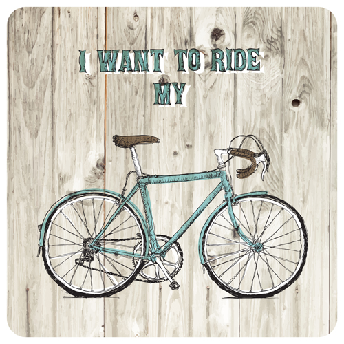 Vintage bicycle poster vectors 02