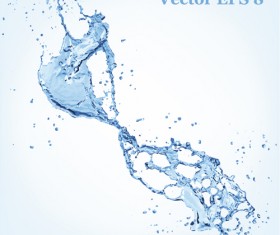 Water splash effect vector background set 13