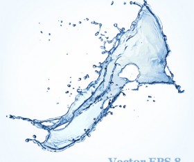 Water splash effect vector background set 16