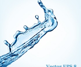 Water splash effect vector background set 17