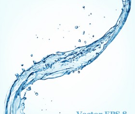 Water splash effect vector background set 20