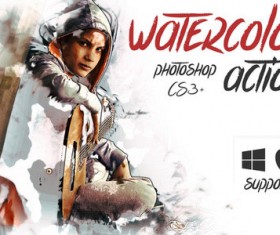 Watercolor Photoshop Action
