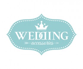 Wedding vintage labels vector 01