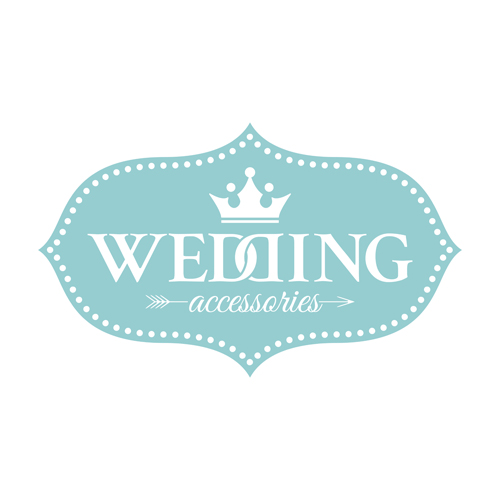 Wedding vintage labels vector 01