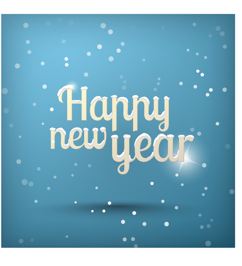 Winter new year snow background vector