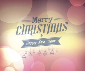 Winter season christmas blurs background vector