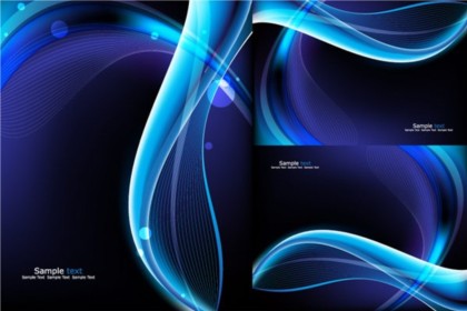 blue line Shiny background vectors material