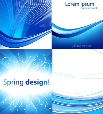blue line background abstract vector