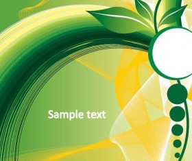 Spring green abstract background vector