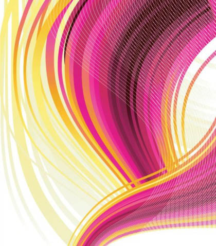 Colorful dynamic lines background set vector