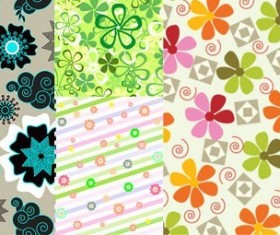 Fresh flower pattern seamless vector