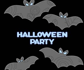 halloween party ghost illustration vector material 01