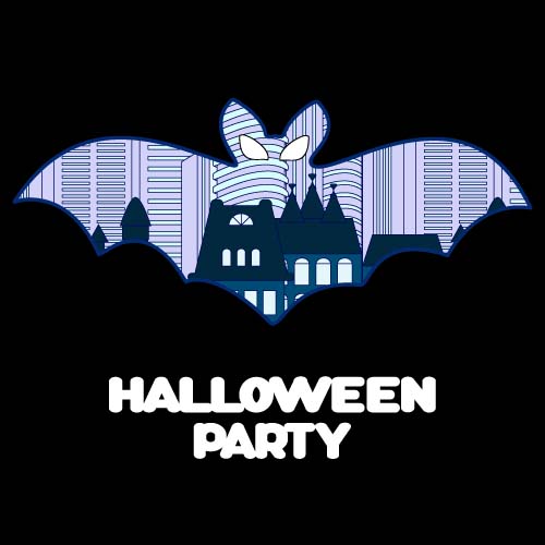 halloween party ghost illustration vector material 03