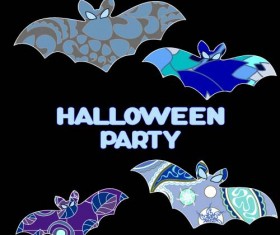 halloween party ghost illustration vector material 04