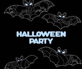 halloween party ghost illustration vector material 06