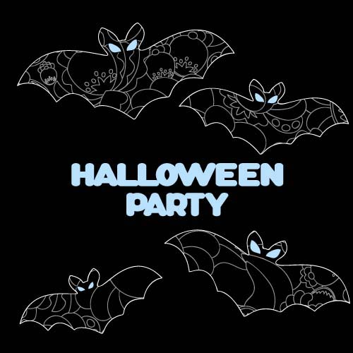 halloween party ghost illustration vector material 06