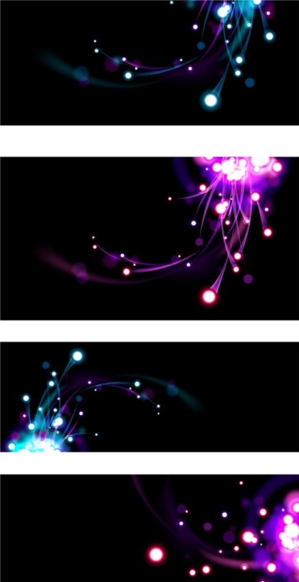 Dark with light banners vector