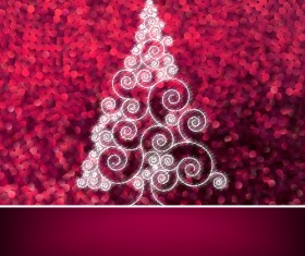 2016 Christmas tree with Halation background vector 02