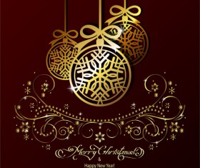 2016 Merry christmas and new year background vectors 03