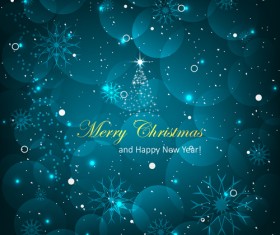 2016 christmas and new year halation background vector 04
