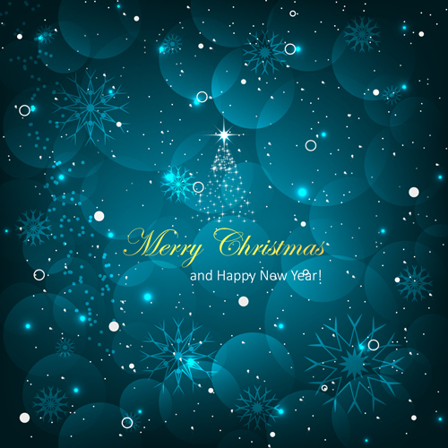 2016 christmas and new year halation background vector 04