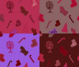 2016 christmas ornaments seamless pattern vector 02