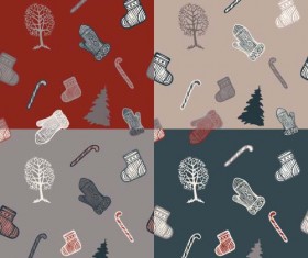 2016 christmas ornaments seamless pattern vector 04