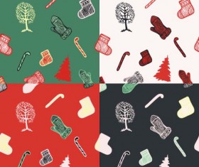 2016 christmas ornaments seamless pattern vector 06