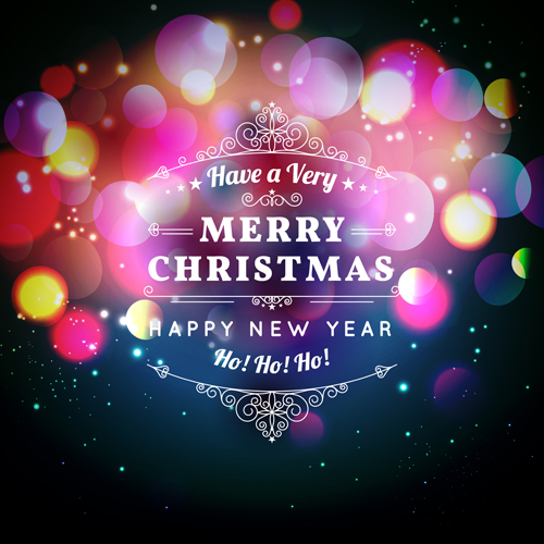 2016 christmas with new year blurs background 02
