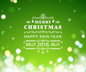 2016 christmas with new year blurs background 03