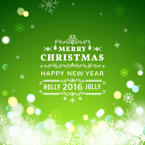 2016 christmas with new year blurs background 03