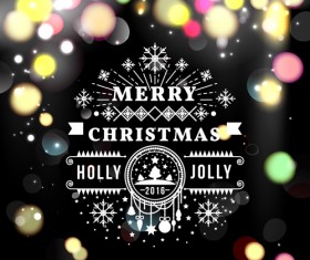 2016 christmas with new year blurs background 04