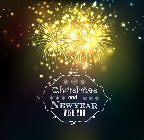 2016 christmas with new year blurs background 05