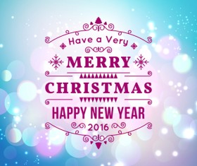 2016 christmas with new year blurs background 07