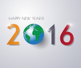2016 new year creative background design vector 01
