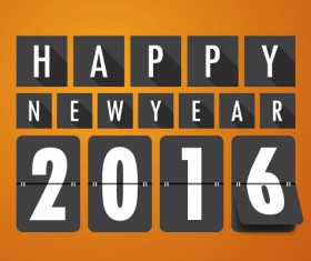 2016 new year creative background design vector 02