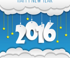 2016 new year creative background design vector 04