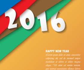 2016 new year creative background design vector 05