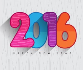 2016 new year creative background design vector 06
