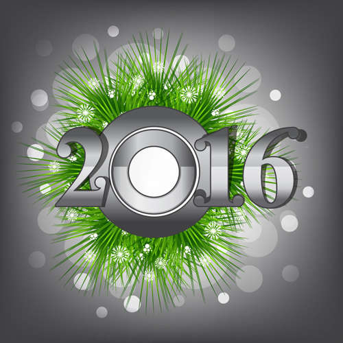2016 new year creative background design vector 09