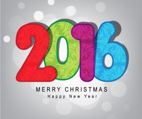 2016 new year creative background design vector 10