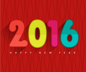 2016 new year creative background design vector 11