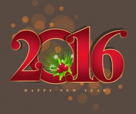 2016 new year creative background design vector 13