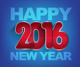 2016 new year creative background design vector 16