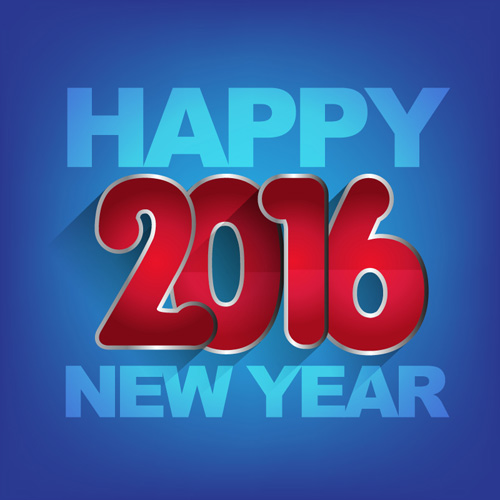 2016 new year creative background design vector 16